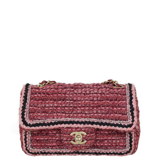 Chanel Tweed Braid Bag Rectangular Mini Mini Bag