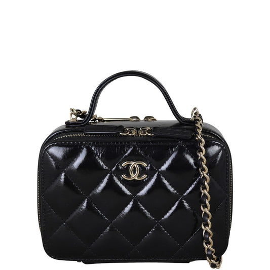Chanel Vanity Case Bag Patent Mini Chain Mini Bag