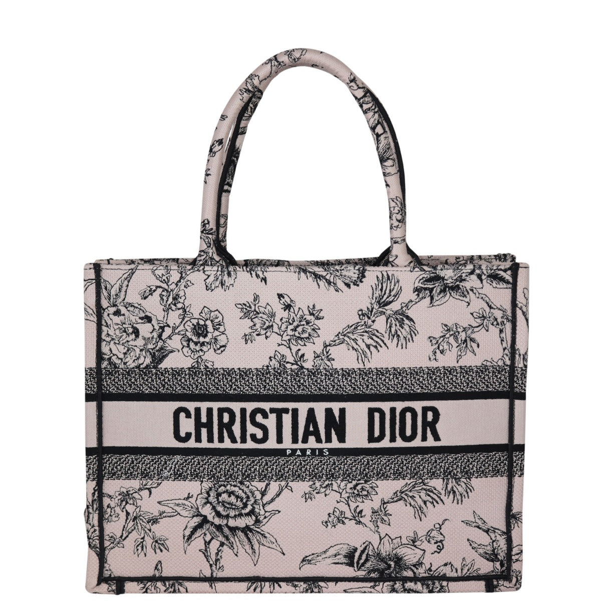 Dior Tote Bag Book Tote Jardin Botanique Canvas Medium