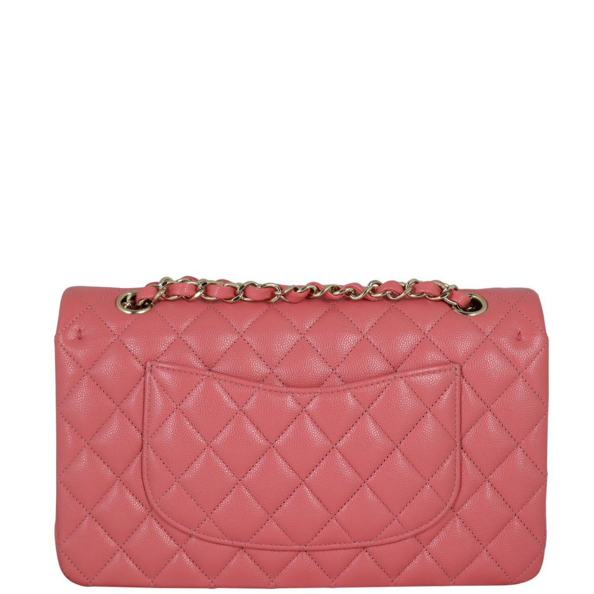 Chanel Classic Double Bubblegum Handbag Pink Medium