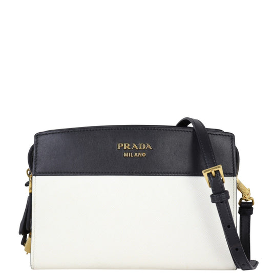 Prada Saffiano City Calf Esplanade Crossbody Handbag Crossbody Bag