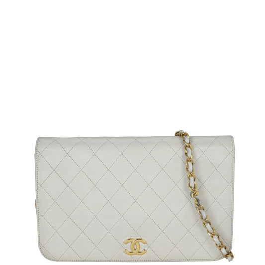 Chanel CC Full Bag White Small Handbag
