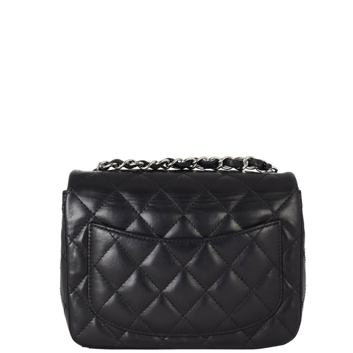 Chanel Classic Square SHW Handbag Mini Flap Mini Bag