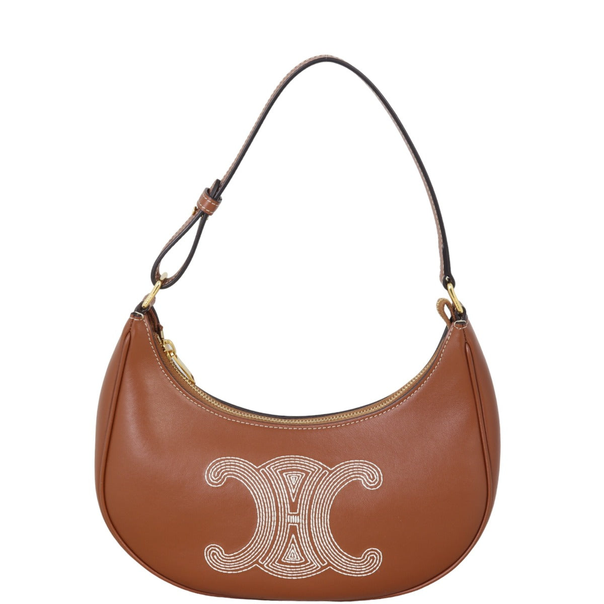 Celine Ava Triomphe Hobo Embroidered Handbag Travel Bag