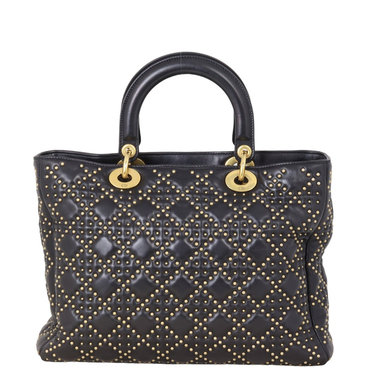 Dior Lady Soft Studded Handbag Large Travel Bag
