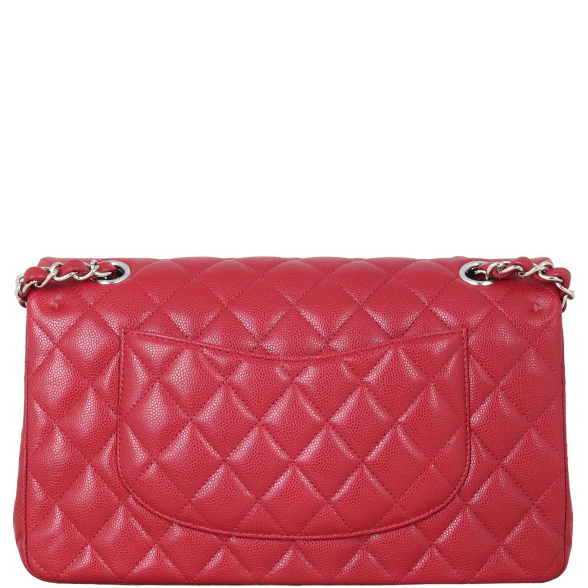 Chanel Classic Double Handbag Red Medium Shoulder Bag