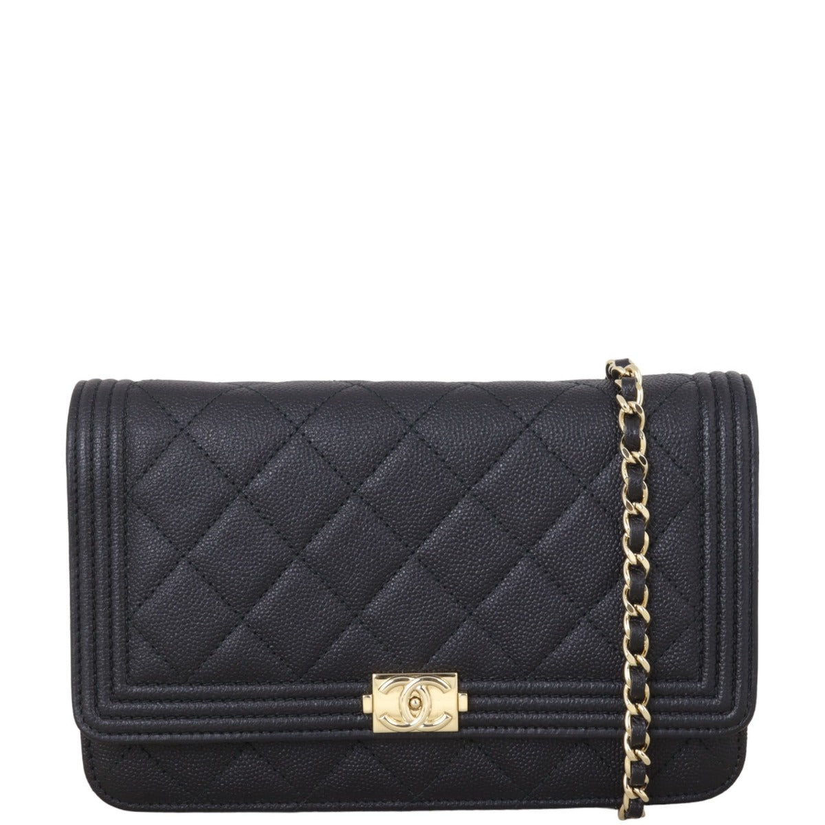 Chanel Boy Wallet on Handbag Quilted Chain Crossbody Bag Chain 12082024