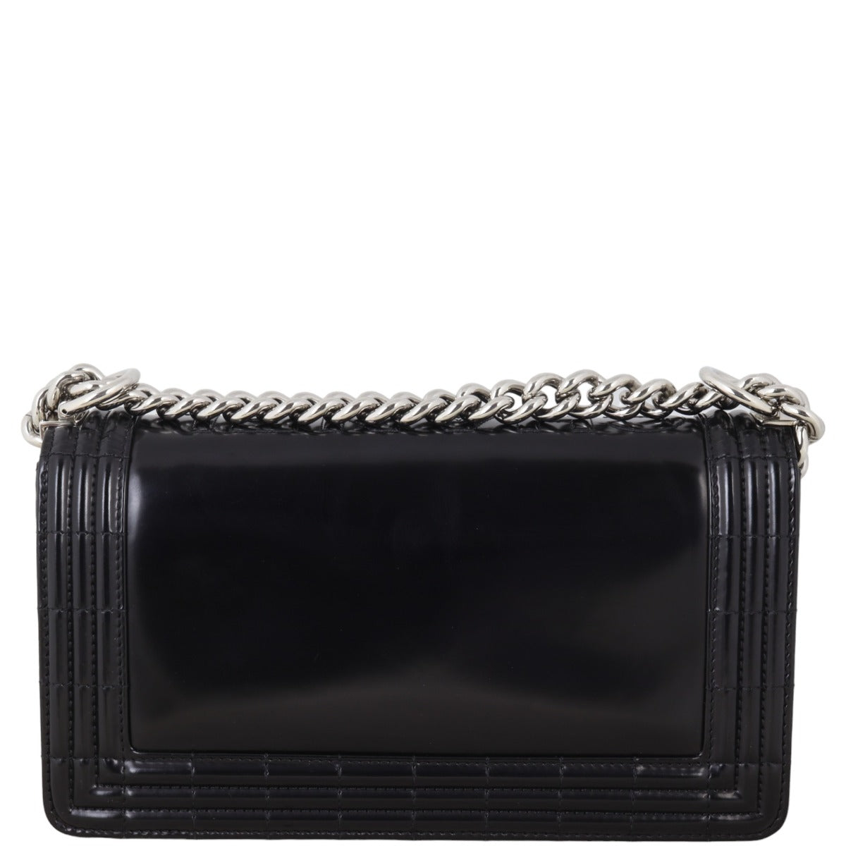 Chanel Boy Old Glazed Handbag Black Medium Crossbody Bag