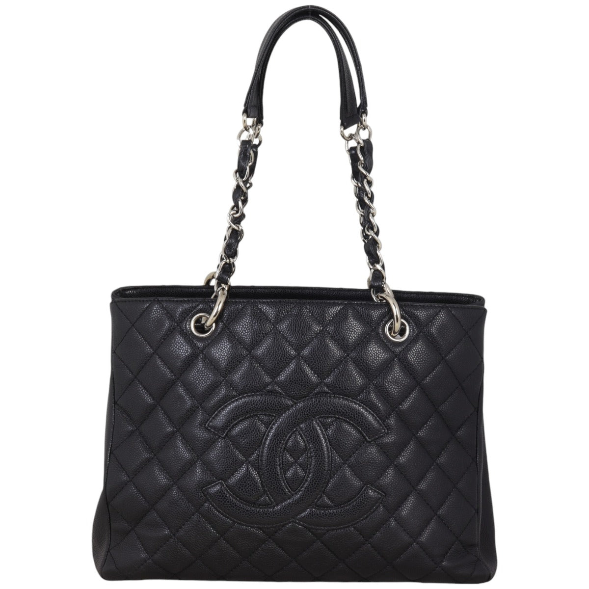 Chanel Grand Shopping Tote Quilted Black Shoulder Bag Tote 03092024