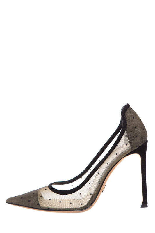 Dior Shoe Christian and Nude Velvet Polka Dot Heels Black Shoes