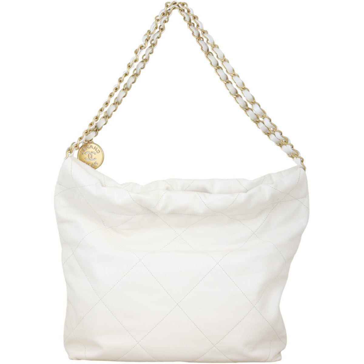 Chanel 22 Hobo White Small Shoulder Bag