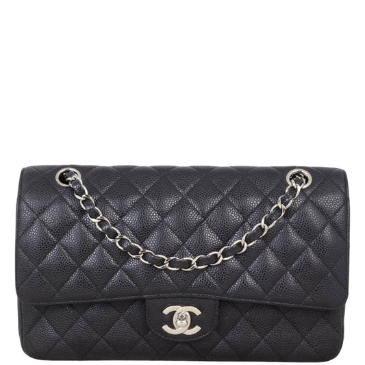 Chanel Classic Double Flap Handbag Quilted Black Shoulder Bag