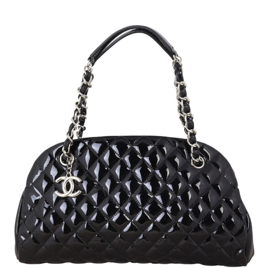 Chanel Just Mademoiselle Bowler Bag Quilted Black Shoulder Bag