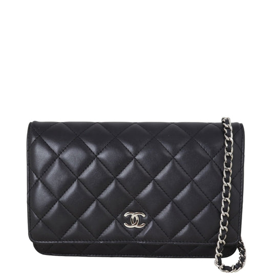 Chanel Classic Wallet on Handbag Quilted Black Crossbody Bag Chain 31102024