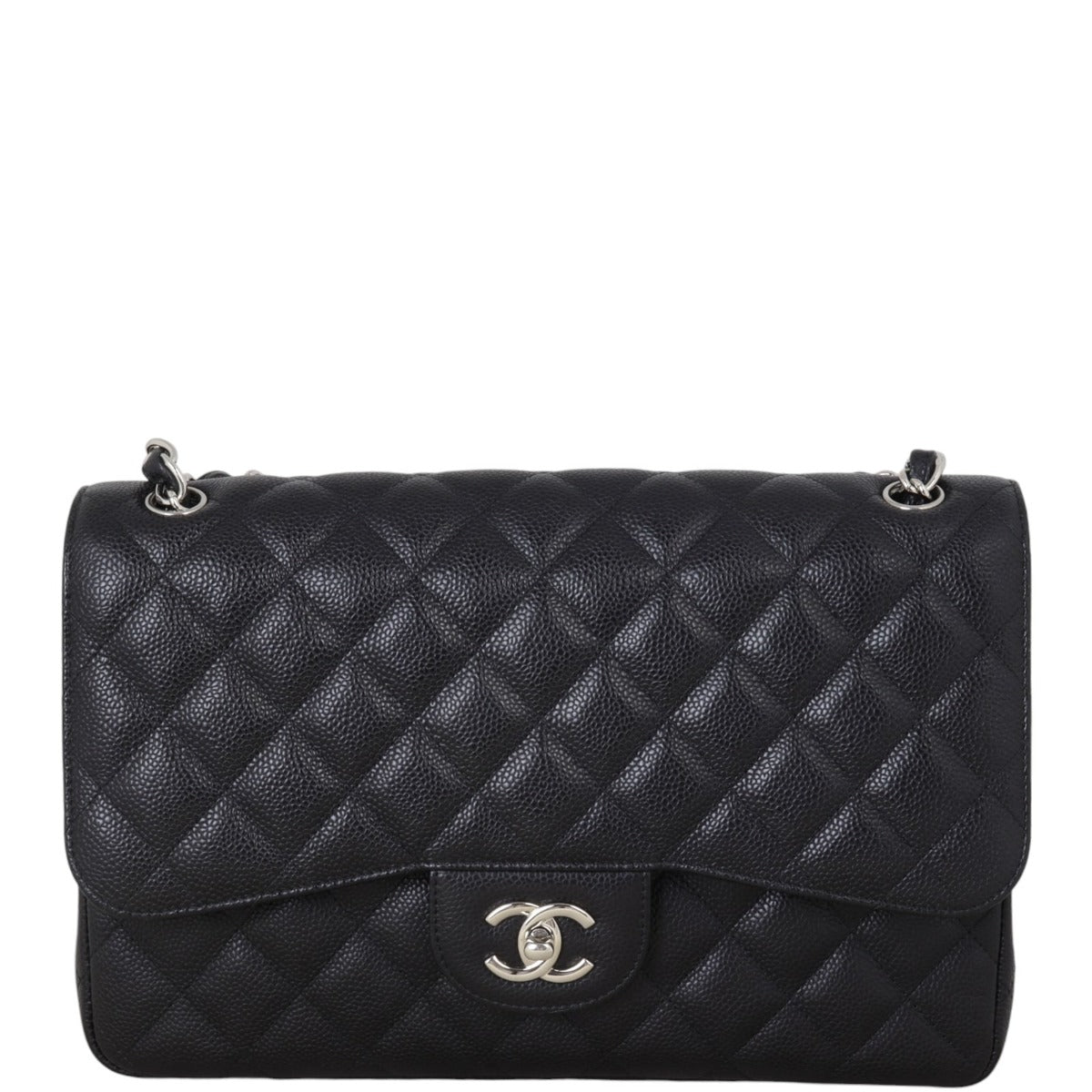 Chanel Classic Double Jumbo Handbag Quilted Black Crossbody Bag Jumbo 05112024