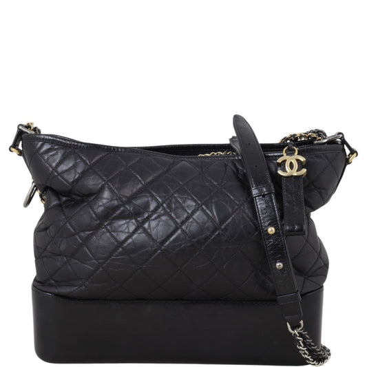 Chanel Gabrielle Hobo Black Large Crossbody Bag