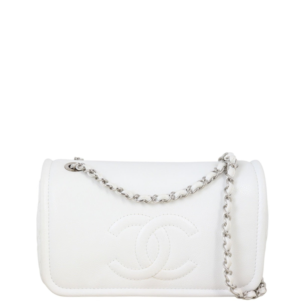 Chanel CC Timeless Bag White Flap Crossbody Bag