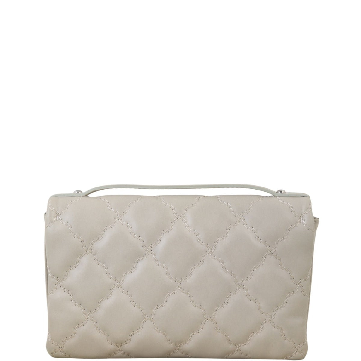 Chanel Hamptons CC Flap Bag Quilted White Crossbody Bag