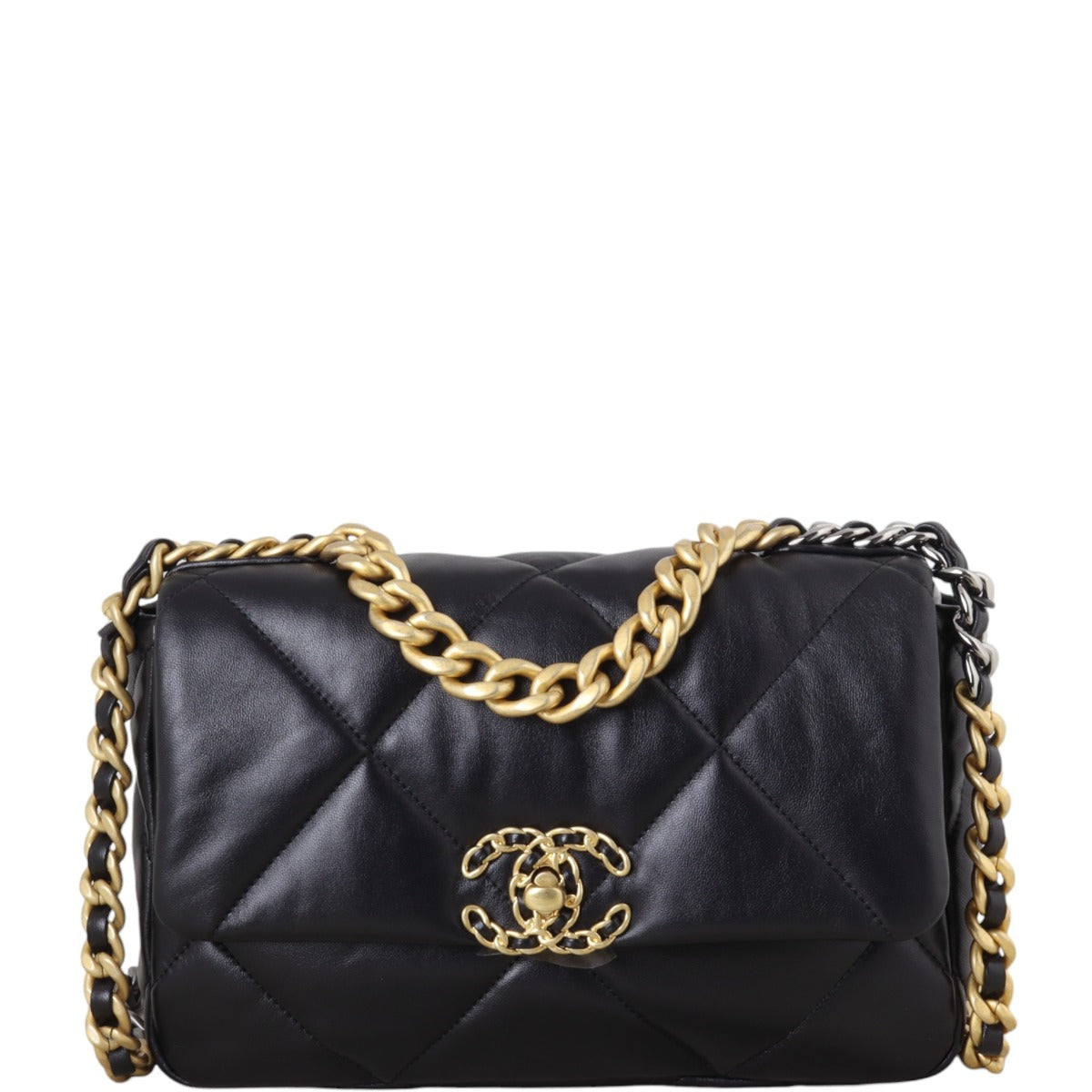 Chanel 19 Flap Bag Quilted Black Handbag