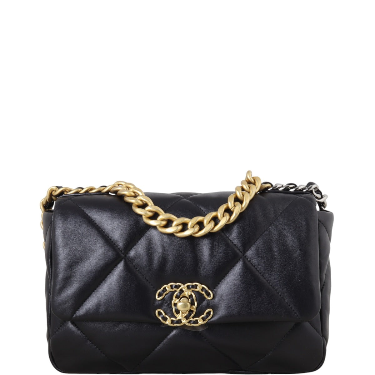 Chanel 19 Flap Bag Quilted Black Handbag