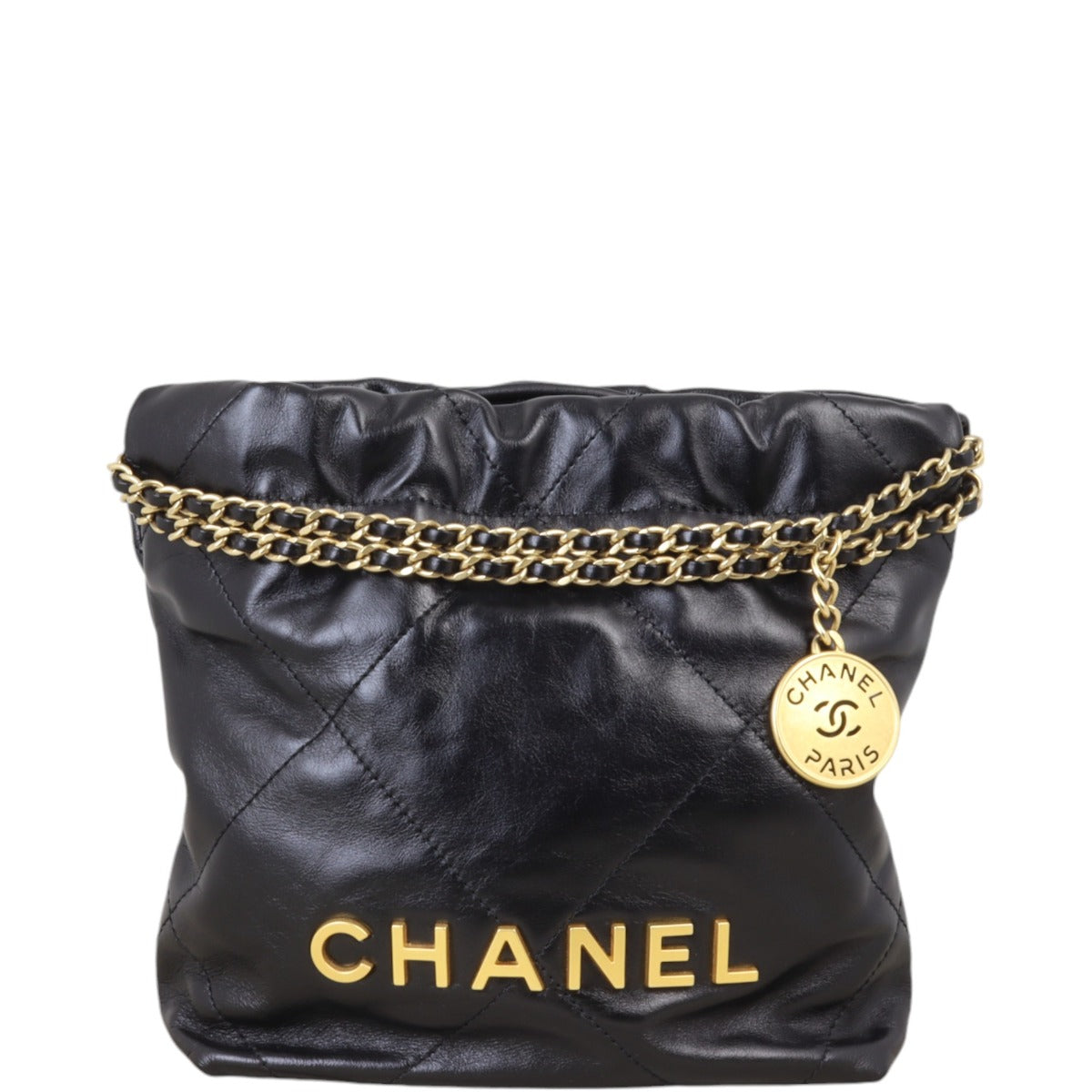Chanel 22 Hobo Quilted Black Crossbody Bag