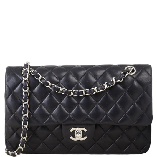 Chanel Classic Double Flap Handbag Quilted Black Crossbody Bag