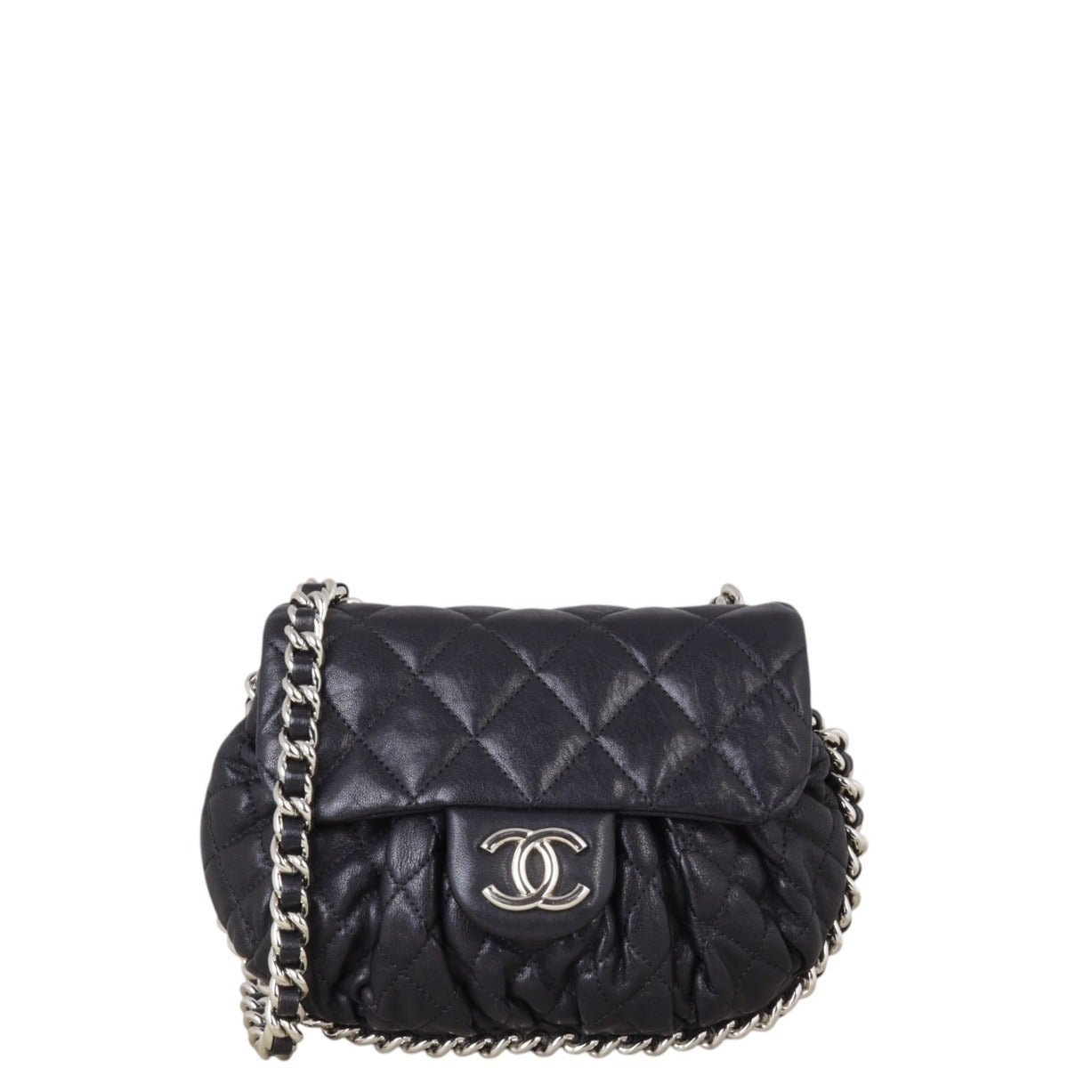 Chanel Chain Around Bag Quilted Black Crossbody Bag