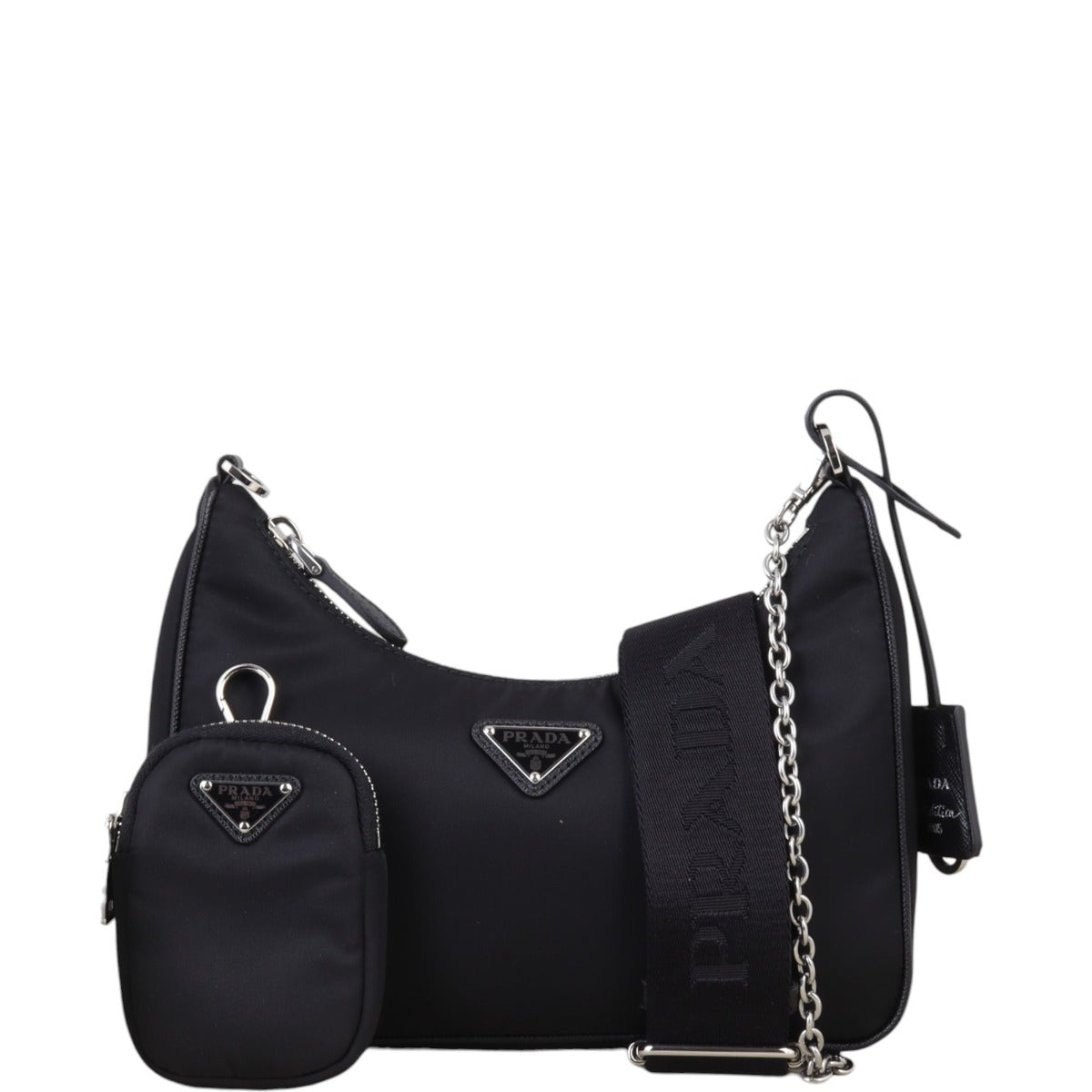 Prada Crossbody Bag Re-Edition Tessuto Shoulder Bag 5 Nylon Black