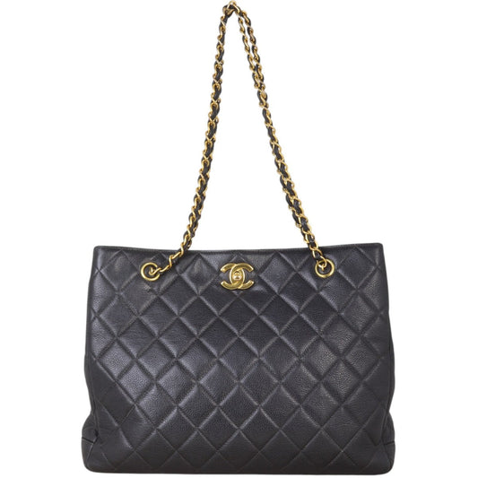Chanel Classic CC Tote Quilted Black Tote Bag
