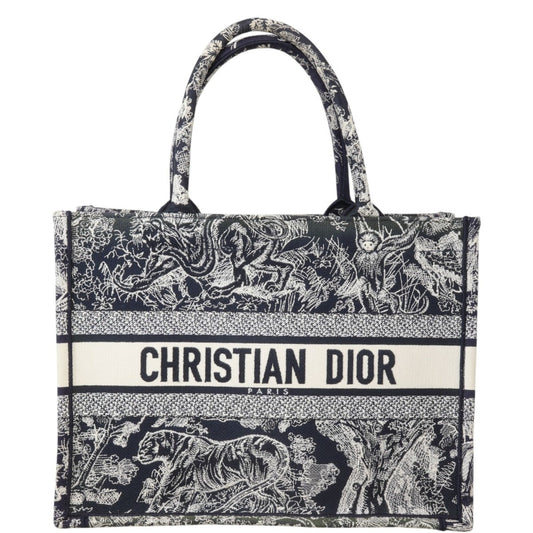 Dior Tote Bag Book Tote Toile de Jouy Reverse Canvas Medium Jouy Reverse 6
