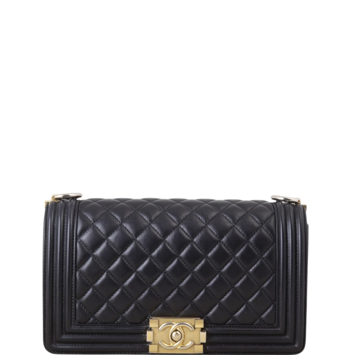 Chanel Boy Old Handbag Quilted Black Crossbody Bag Medium 31012025