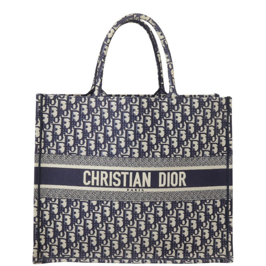 Dior Tote Bag Book Tote Oblique 3 Canvas Large