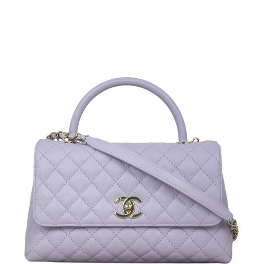 Chanel Coco Top Handle Bag Quilted Medium Crossbody Bag