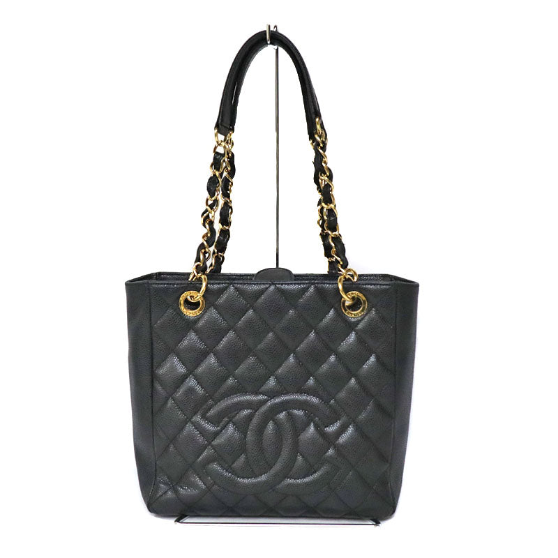 Chanel Tote Bag Series Hardware Black Gold