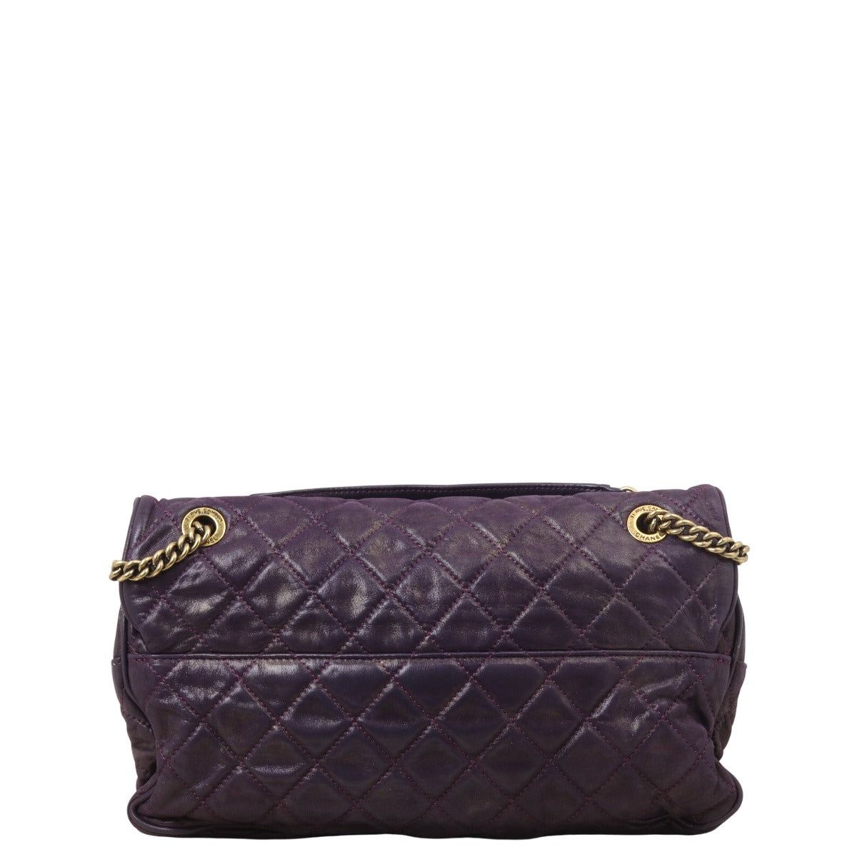 Chanel Easy Bag Jumbo Iridescent Quilted Flap Crossbody Bag