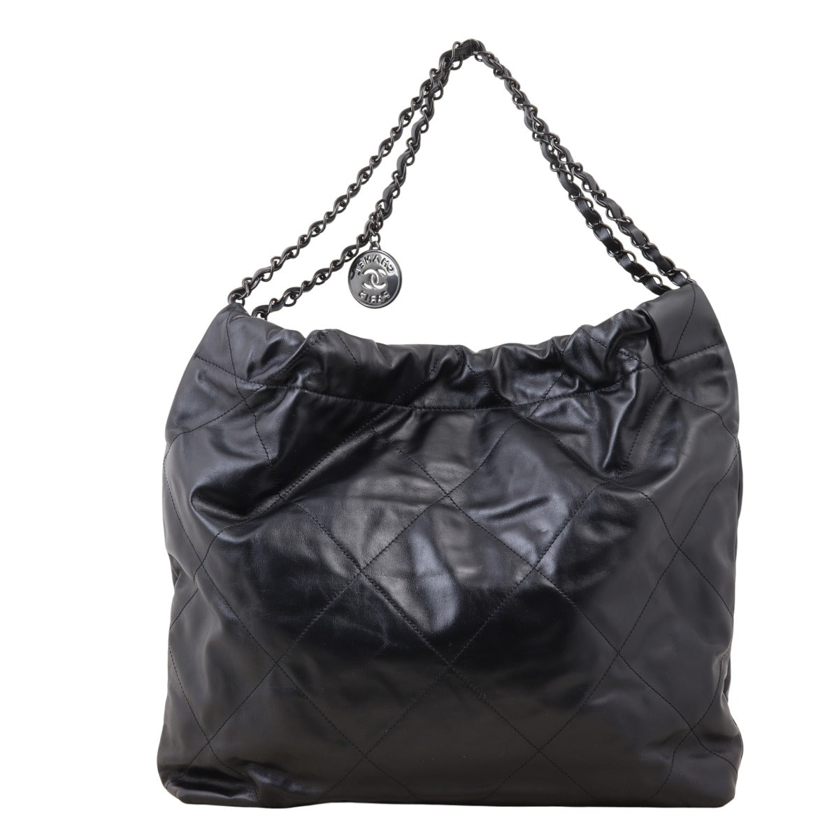Chanel 22 Hobo Quilted Black Hobo Bag