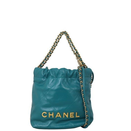 Chanel 22 Hobo Quilted Mini Crossbody Bag