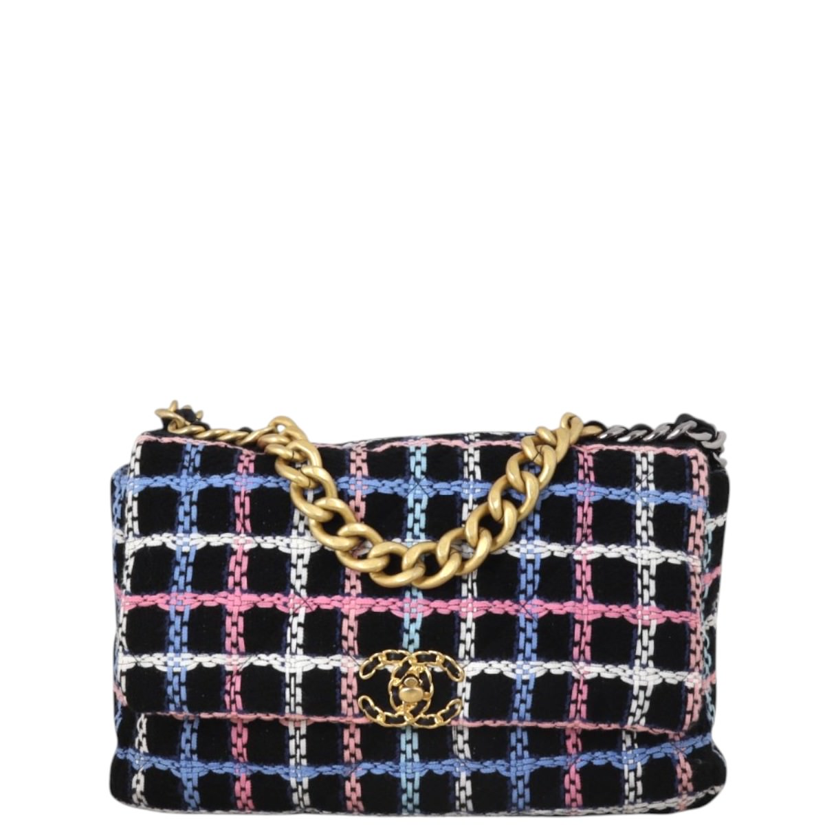 Chanel 19 Tweed Bag Large Flap Shoulder Bag