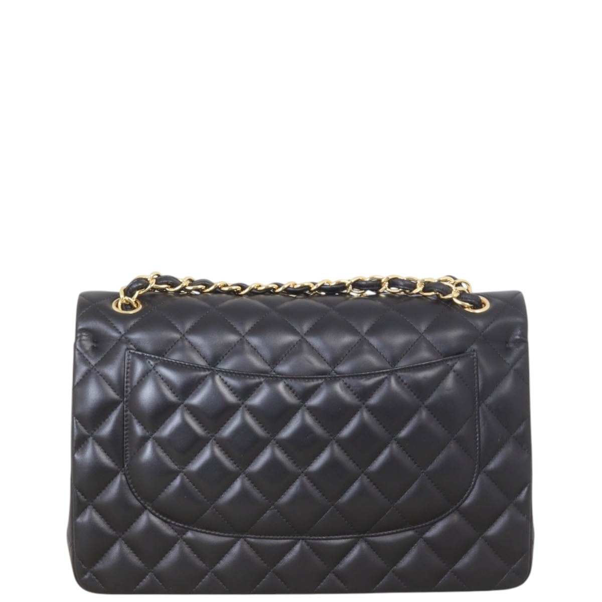 Chanel Classic Double Jumbo Lambskin Handbag Quilted Black Crossbody Bag Jumbo 25032025