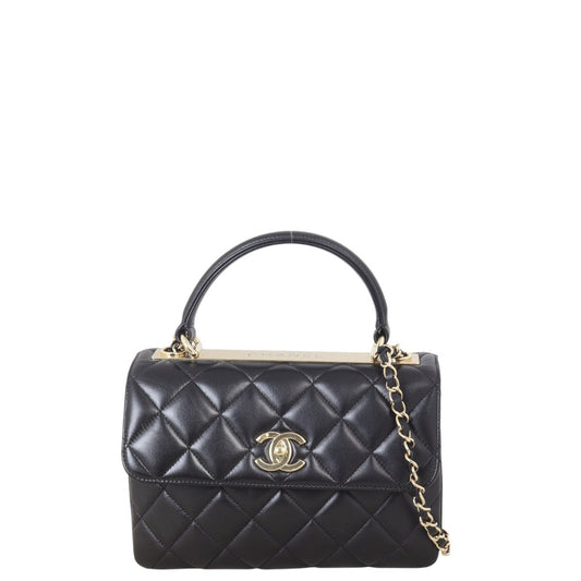Chanel CC Trendy Handbag Quilted Black Crossbody Bag