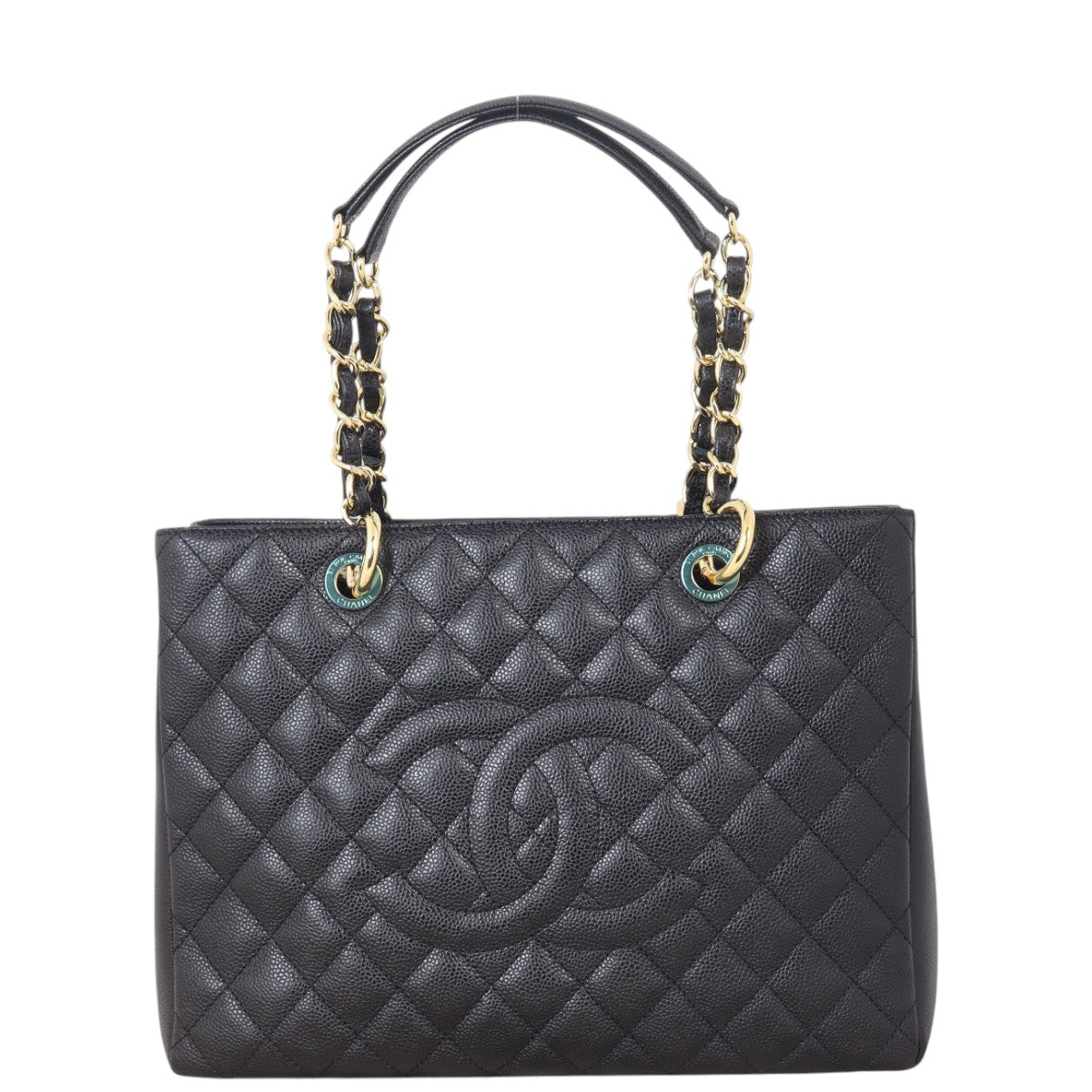 Chanel Grand Shopping Tote Quilted Black Shoulder Bag Tote 02042025