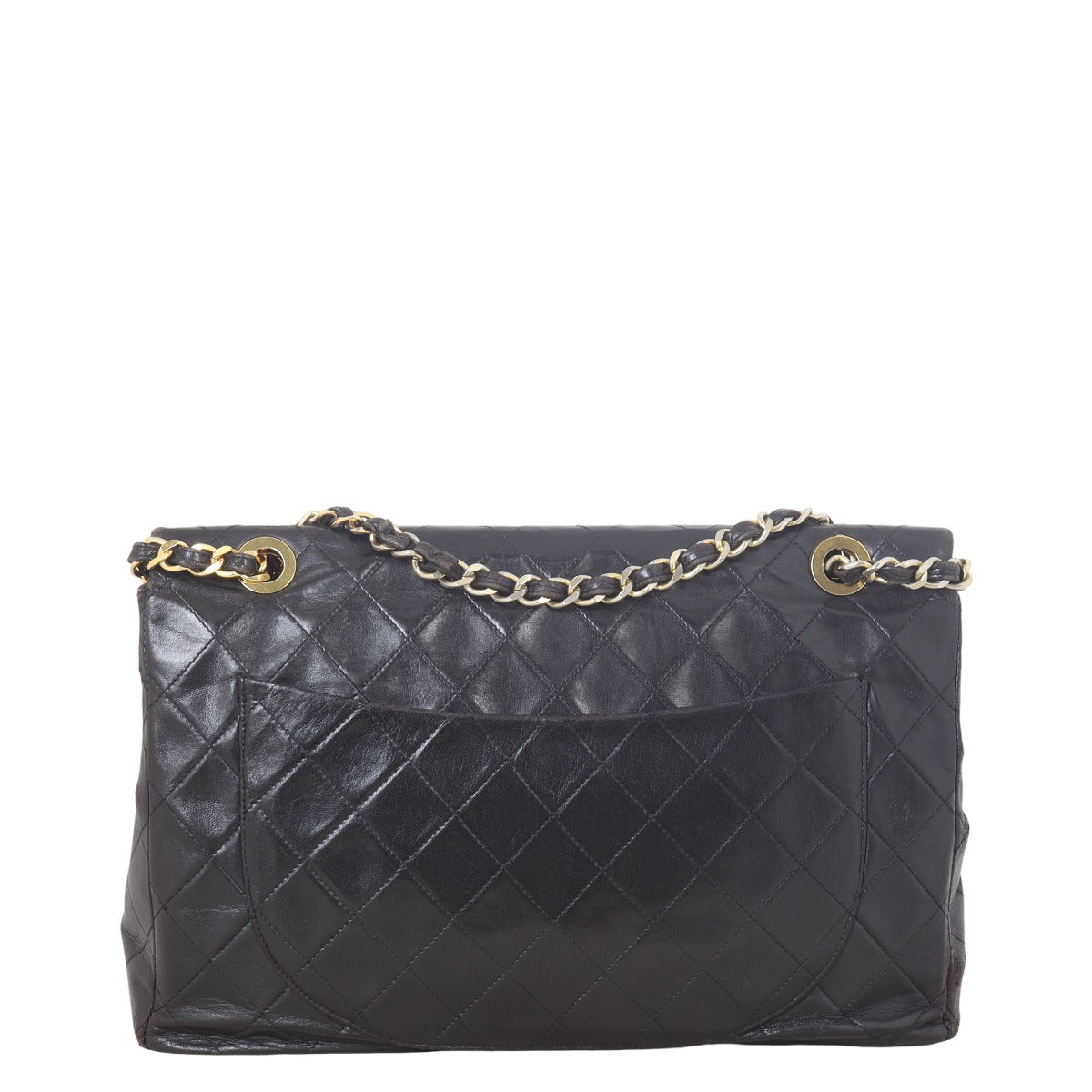 Chanel Maxi Jumbo XL Single Handbag Quilted Black Shoulder Bag Flap 08042025