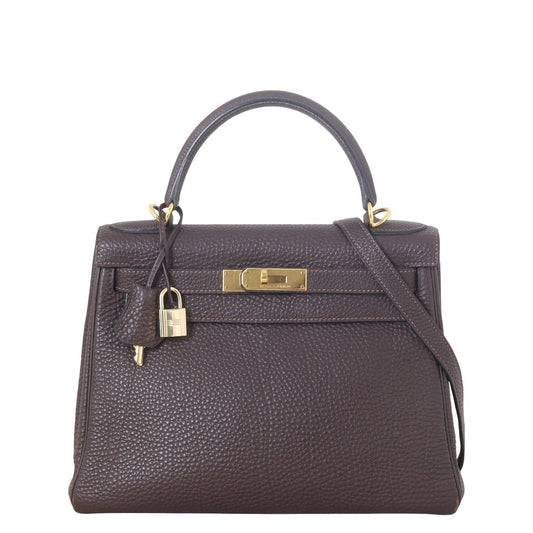 Hermes Kelly Retourne Fjord Shoulder Bag