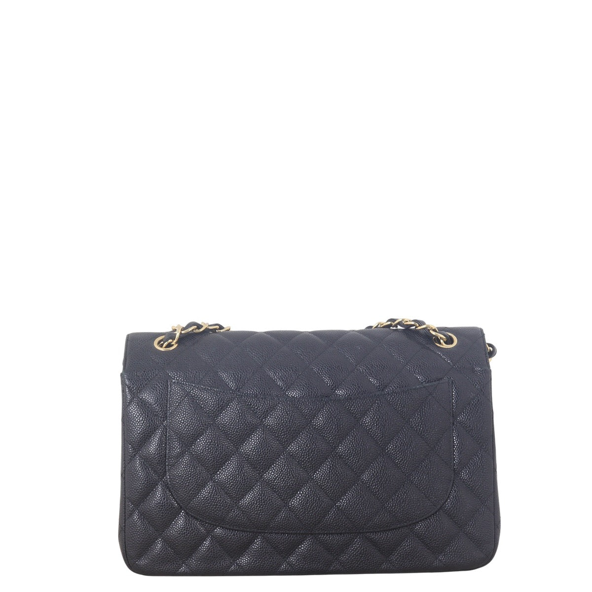 Chanel Classic Double Jumbo Caviar Handbag Quilted Black Crossbody Bag Jumbo 09042025