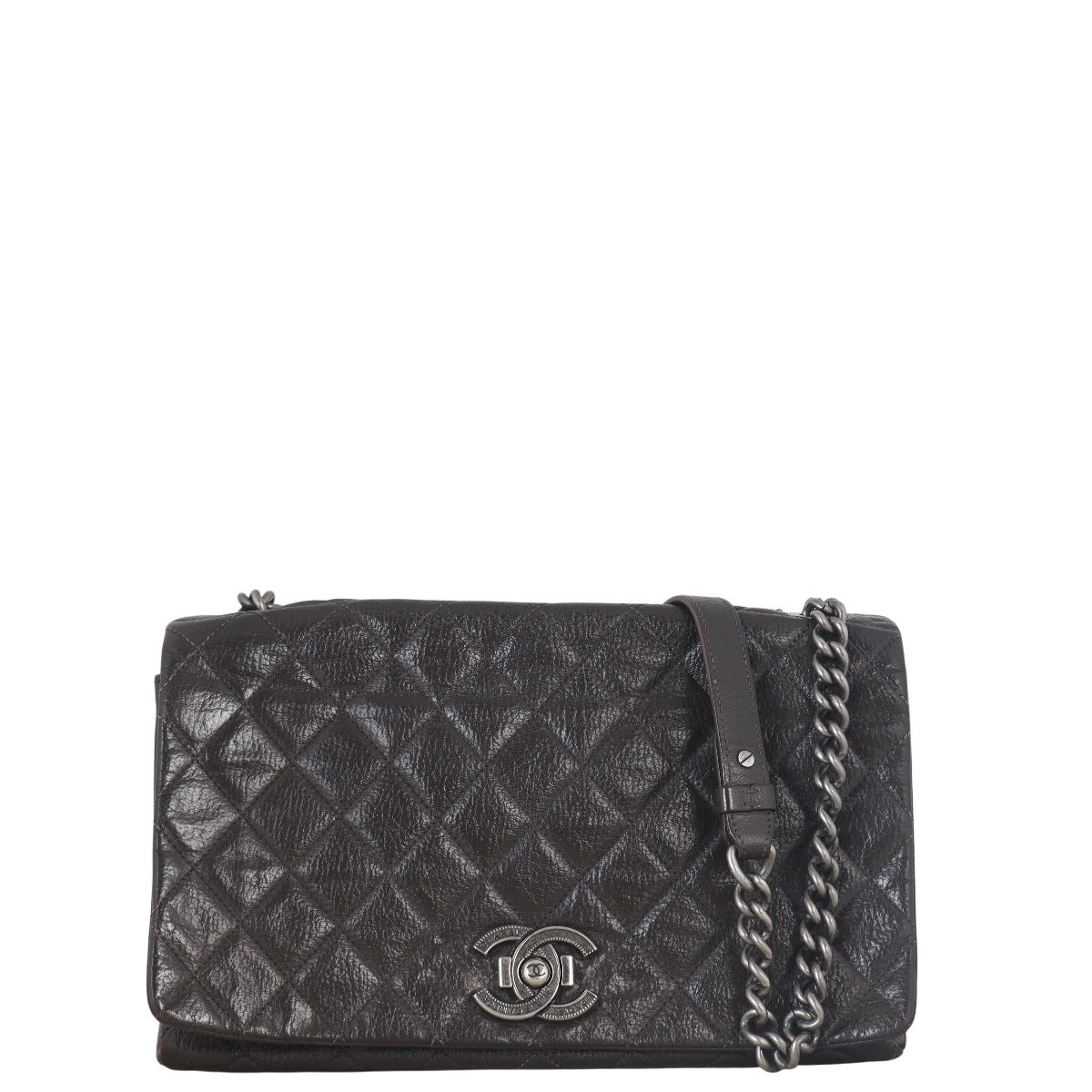 Chanel City Rock Bag Quilted Black Shoulder Bag