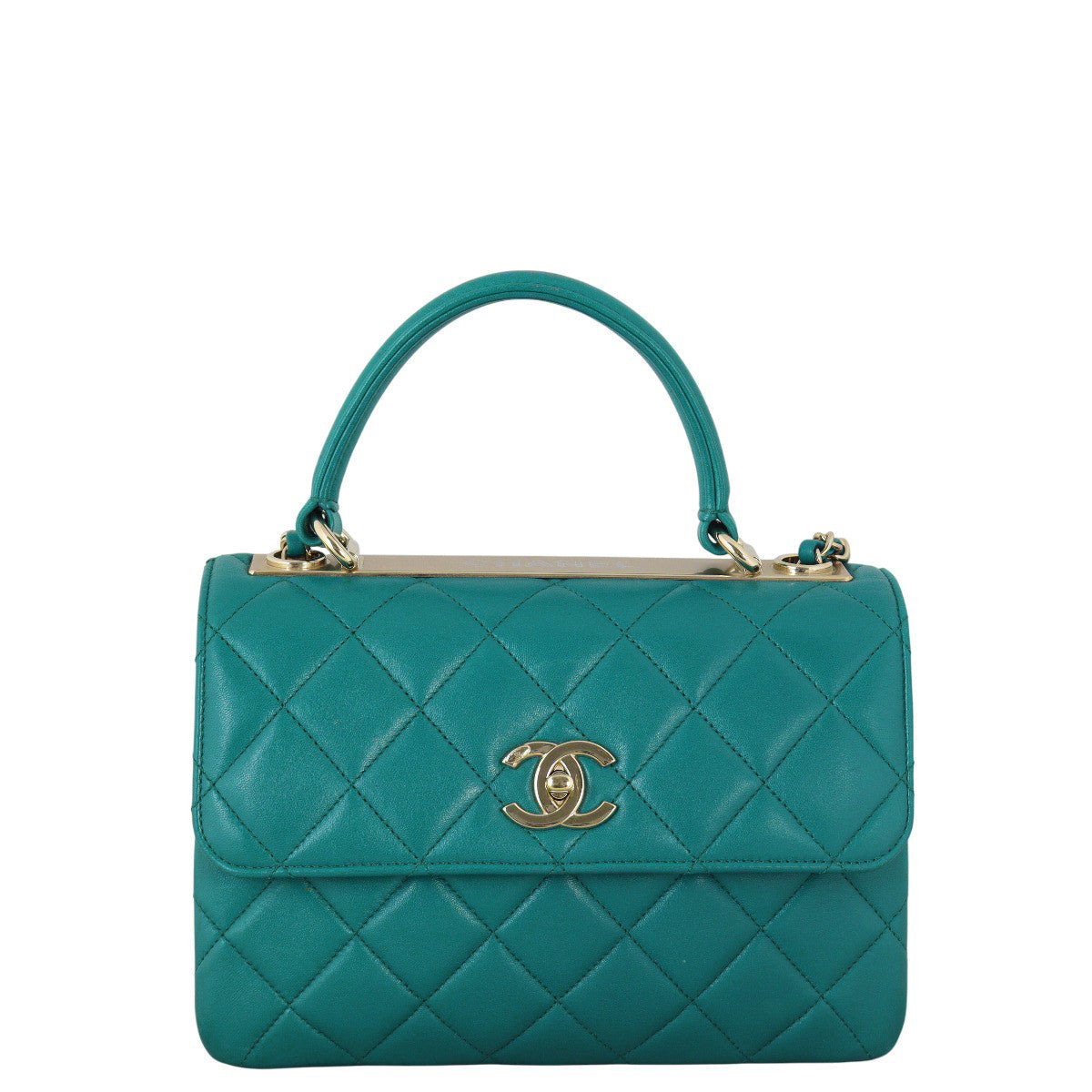 Chanel CC Trendy Handbag Quilted Green Shoulder Bag