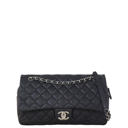 Chanel Easy Bag Jumbo Quilted Black Handbag