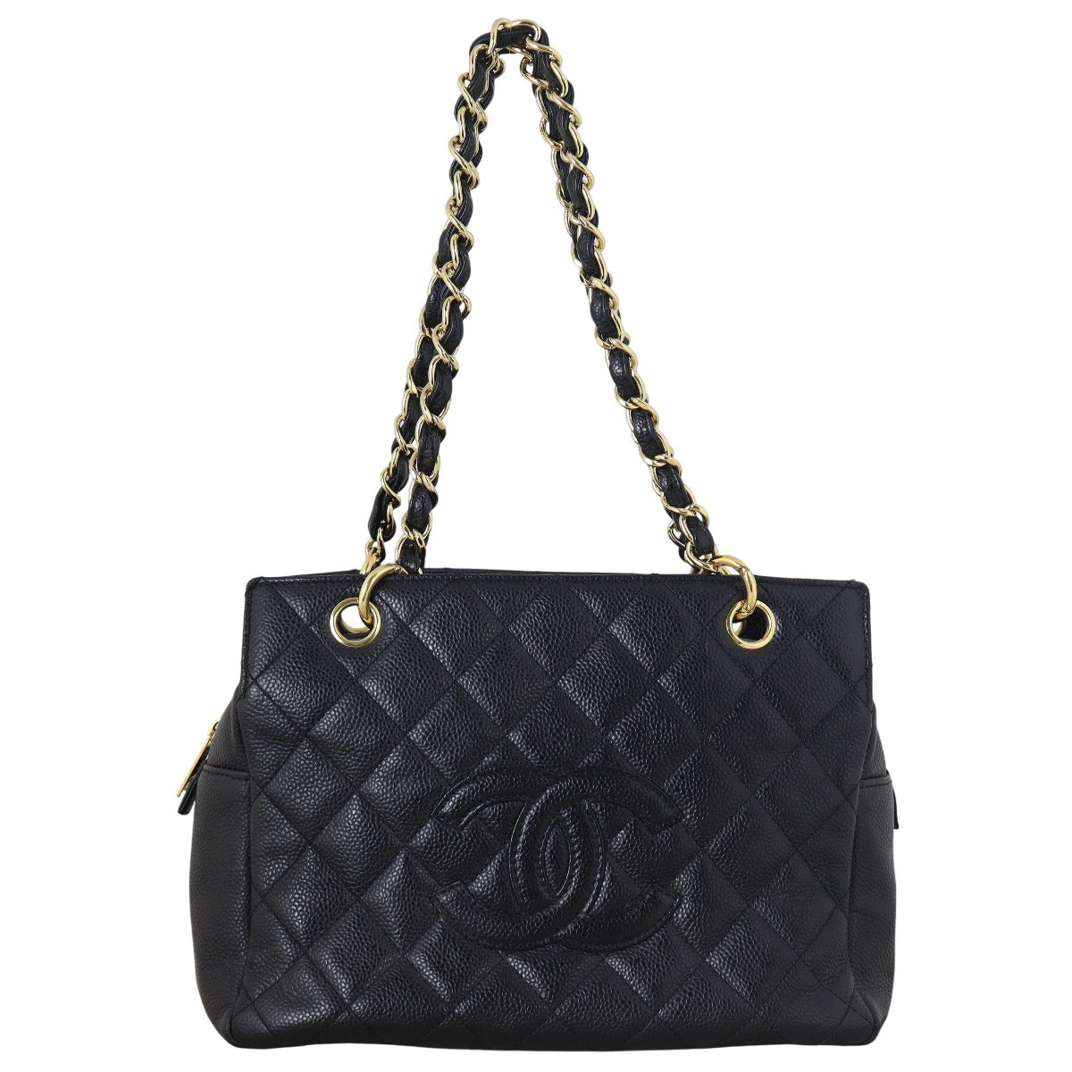 Chanel Petite Timeless Shopping Tote Quilted Black Shoulder Bag