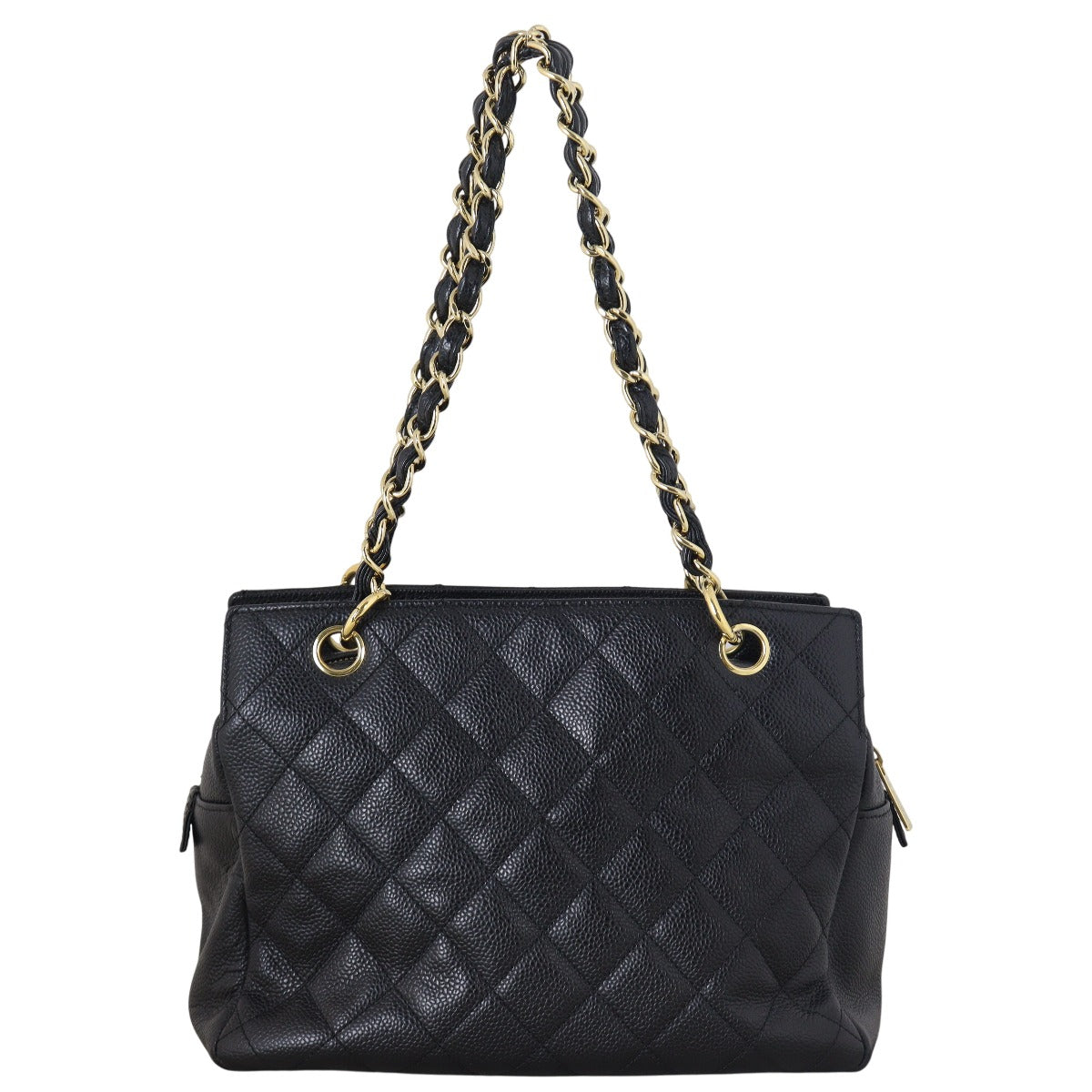 Chanel Petite Timeless Shopping Tote Quilted Black Shoulder Bag