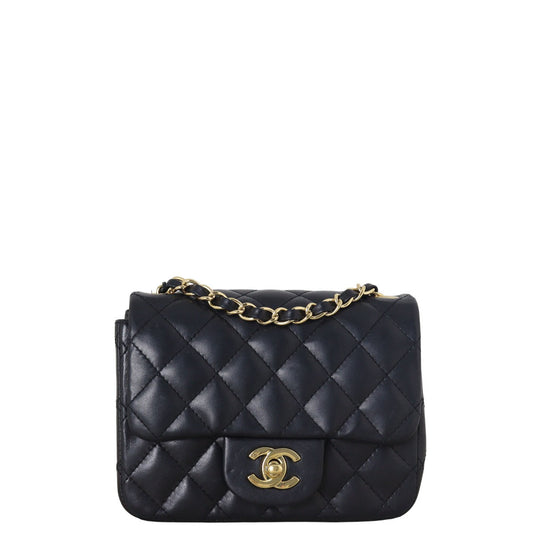 Chanel Classic Flap Square Bag Quilted Black Crossbody Bag